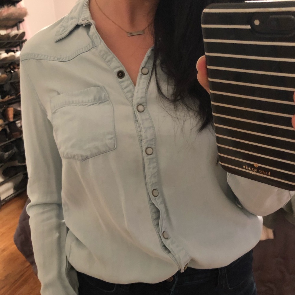 Forever 21 Denim Button Down